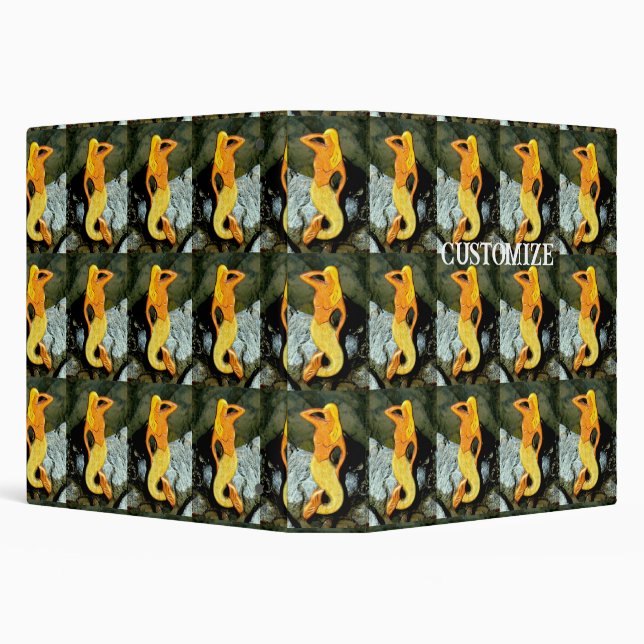 blonde lookout mermaid binder (Background)