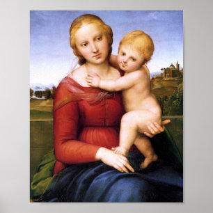 Blonde Madonna and Baby Jesus Poster