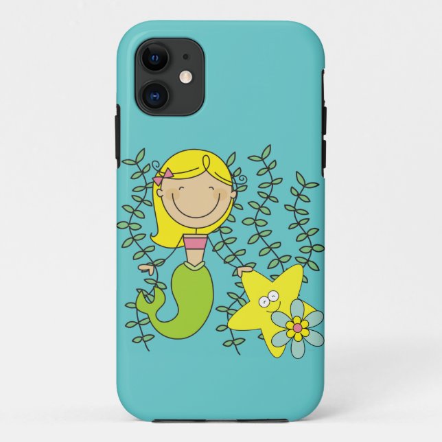 Blonde Mermaid Case-Mate iPhone Case (Back)