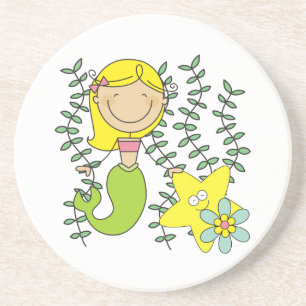 Blonde Mermaid Coaster