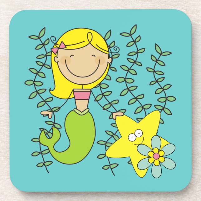 Blonde Mermaid Coaster (Front)