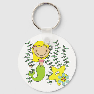 Blonde Mermaid Keychain