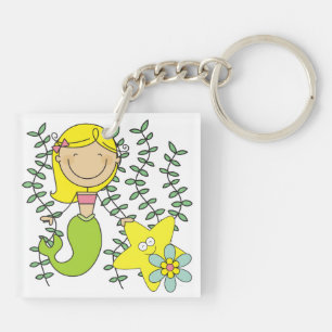 Blonde Mermaid Keychain