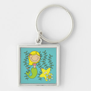 Blonde Mermaid Keychain