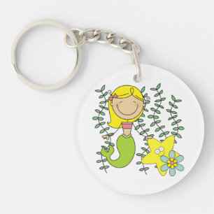 Blonde Mermaid Keychain