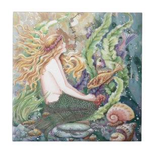 Blonde Mermaid Tile