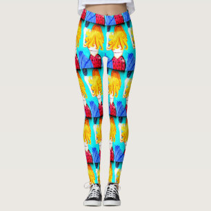 blonde mermaids with mirror leggings