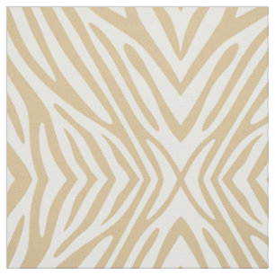 Blonde Neutral Zebra Fabric