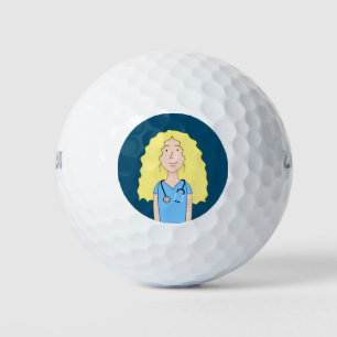 Blonde Nurse Golf Balls