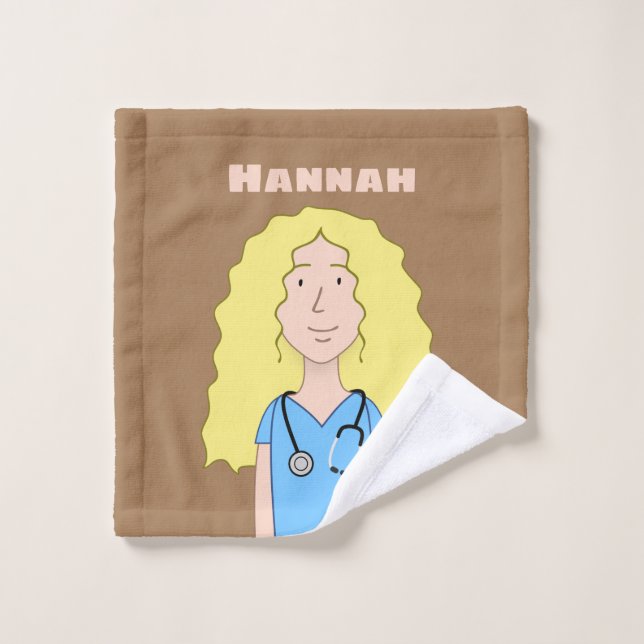 Blonde Nurse Wash Cloth (Wash Cloth)