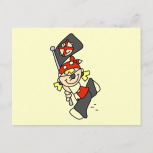 Blonde Pirate With Flag Tshirts and Gifts Postcard