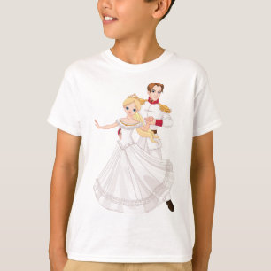 Blonde Princess and Charming Prince Fairytale T-Shirt
