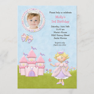 Blonde Princess Birthday Party Invitation