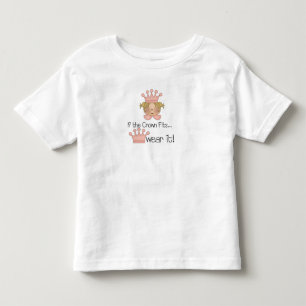 Blonde Princess Crown Fits Toddler T-shirt