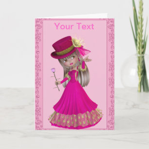 Blonde Princess Greeting Card