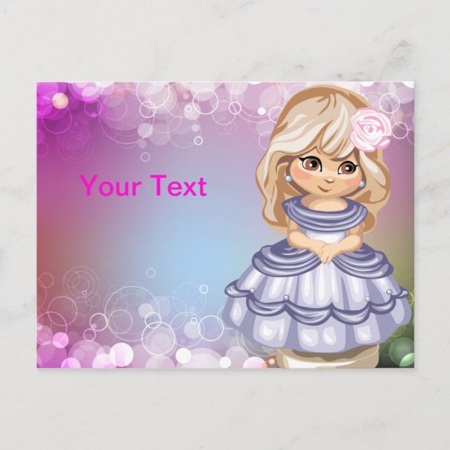 Blonde Princess Postcard (Front)