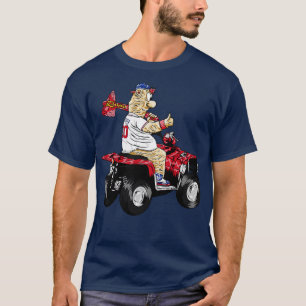 blonde Race quad atlanta Mascot toon Style TShirt