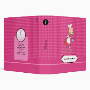 Blonde Retro Binder Recipe Organizer
