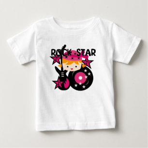Blonde Rock Star Girl Baby Sleeveless Dress T-Shirt