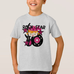 Blonde Rock Star Girl T-Shirt