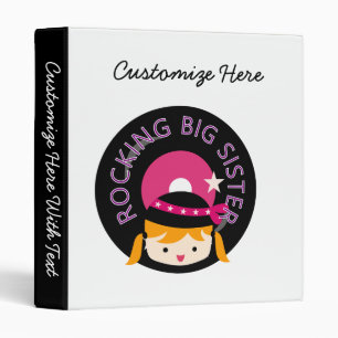 Blonde Rocking Big Sister Binder