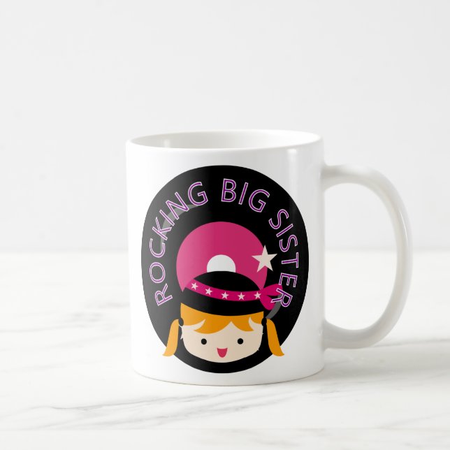 Blonde Rocking Big Sister Coffee Mug (Right)
