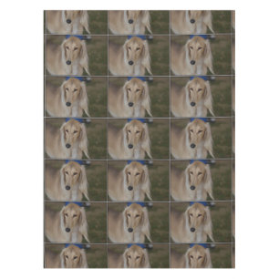 Blonde Saluki Dog Tablecloth