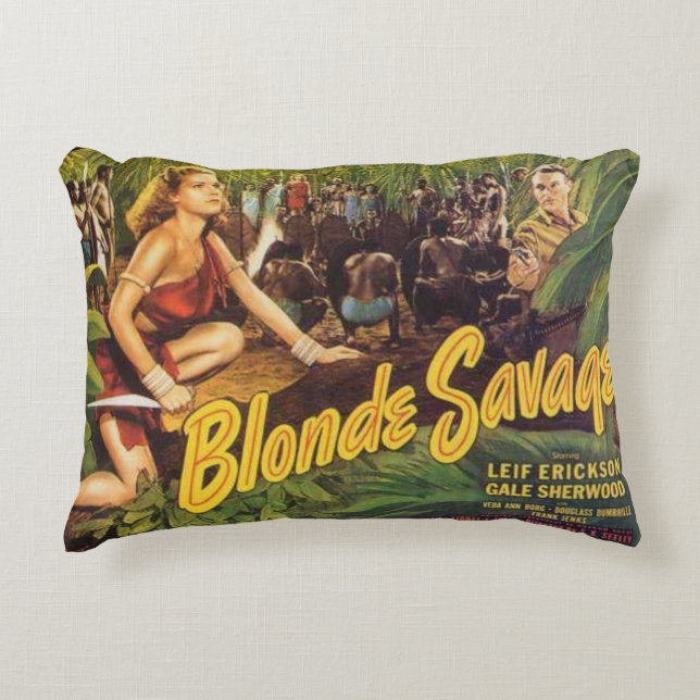 Blonde Savage Accent Pillow (Front)