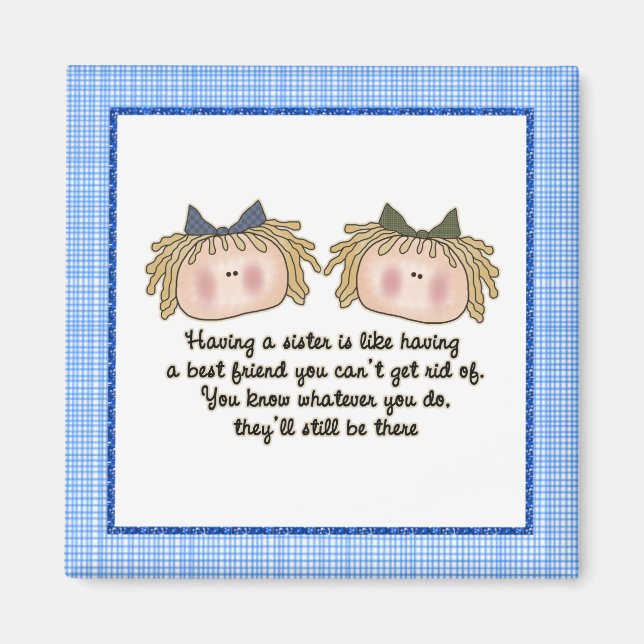 Blonde Sisters magnet (Front)