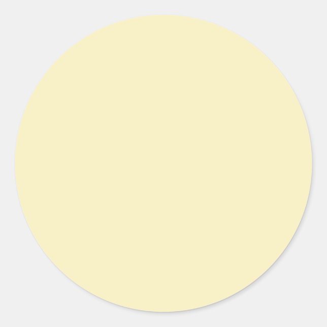  Blonde (solid colour)   Classic Round Sticker (Front)