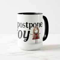 Blonde Stick Figure Girl With Joy Quote