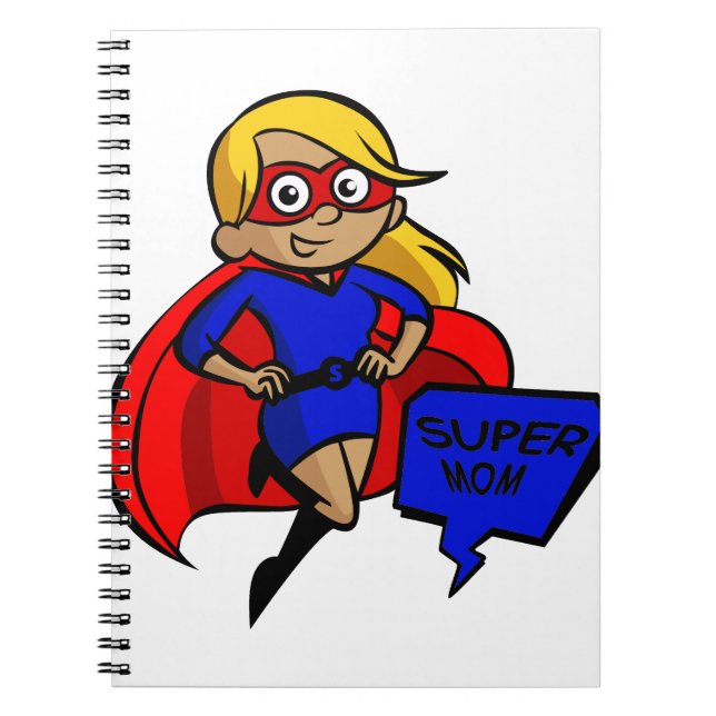 blonde super mom notebook (Front)