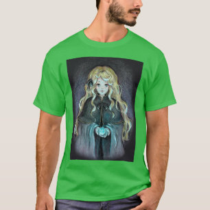 Blonde witch with glowing crystal T-Shirt