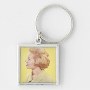 Blonde Woman 2 Keychain