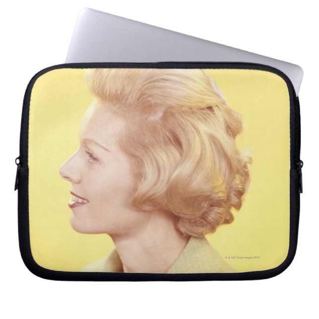 Blonde Woman 2 Laptop Sleeve (Front)