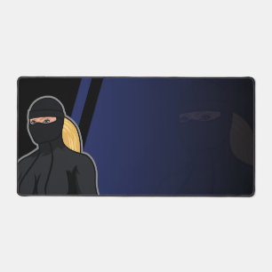 Blonde Woman Desk Pad