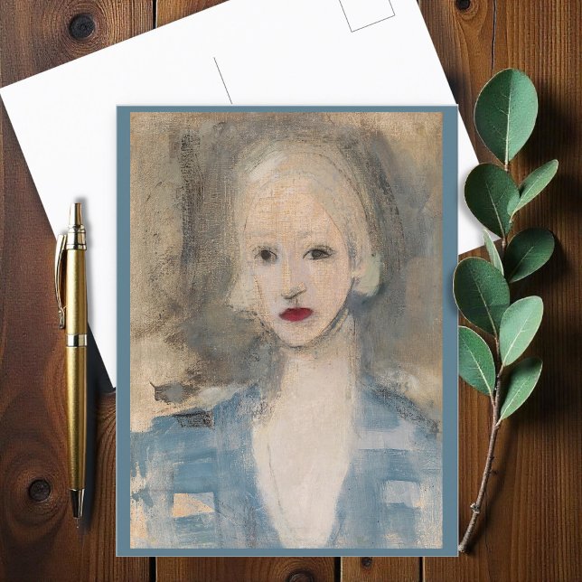 Blonde Woman, Helene Schjerfbeck Postcard (Creator Uploaded)