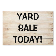 Blonde Wood Planks, Large, 24" x 36" Yard Sign
