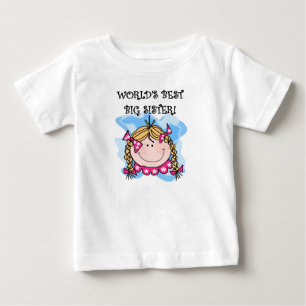 Blonde World's Best Big Sister Baby T-Shirt