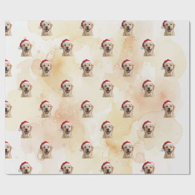 BlondeGolden Retriever 1 Wrapping Paper (Flat)