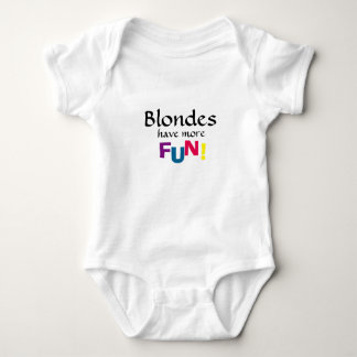 Blondes have more fun onsie baby bodysuit