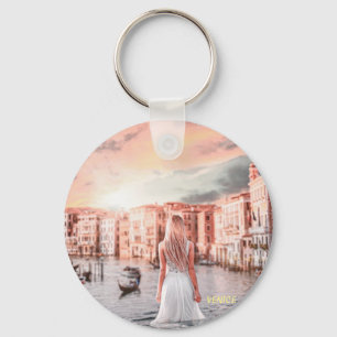 Blondie In Romantic Venice Keychain