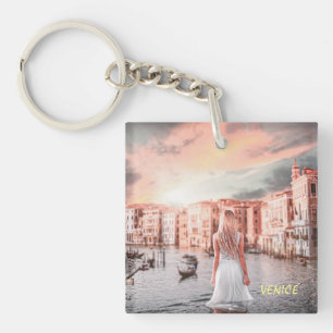 Blondie In Romantic Venice Keychain