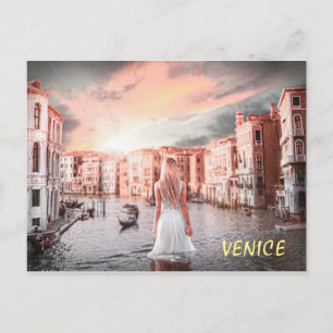 Blondie In Romantic Venice Postcard