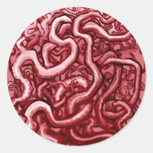 Blood and Guts Classic Round Sticker