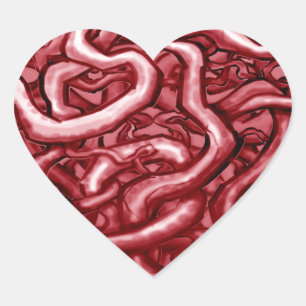 Blood and Guts Heart Sticker