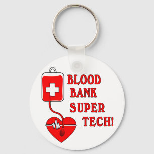 BLOOD BANK SUPER TECH KEYCHAIN