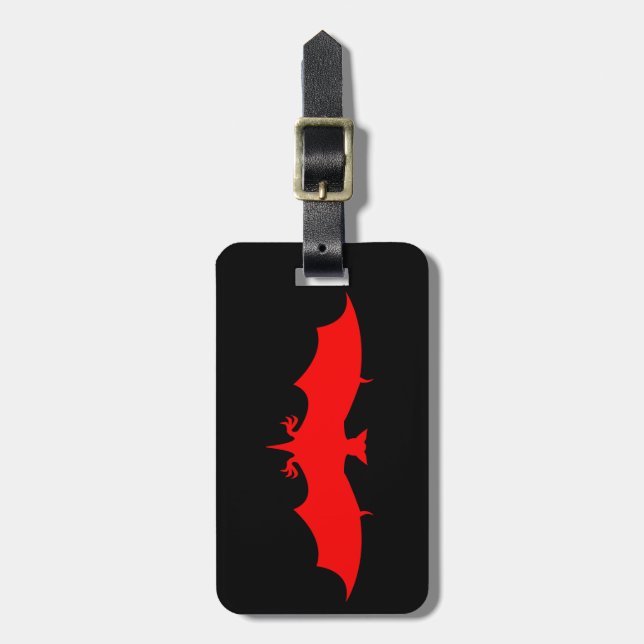Blood Bat Luggage Tag (Front Vertical)