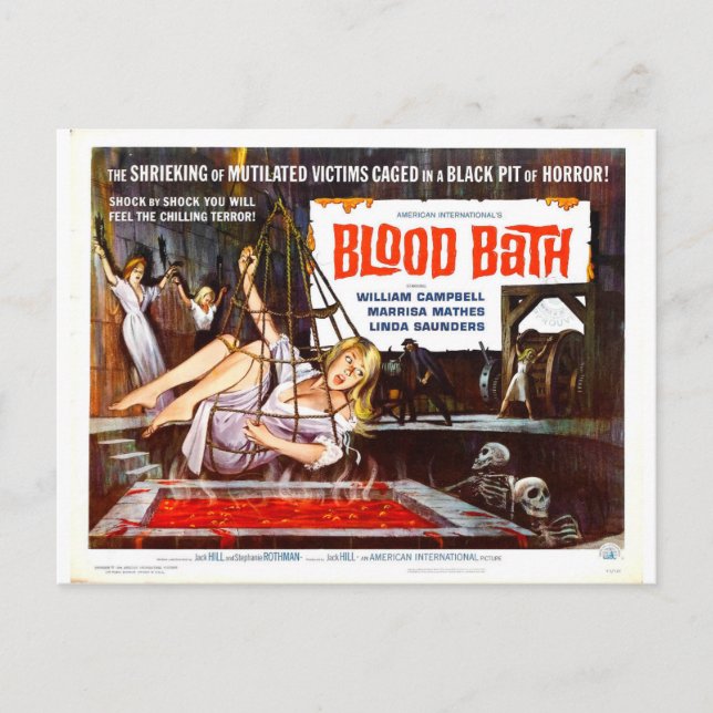 BLOOD BATH POSTCARD (Front)