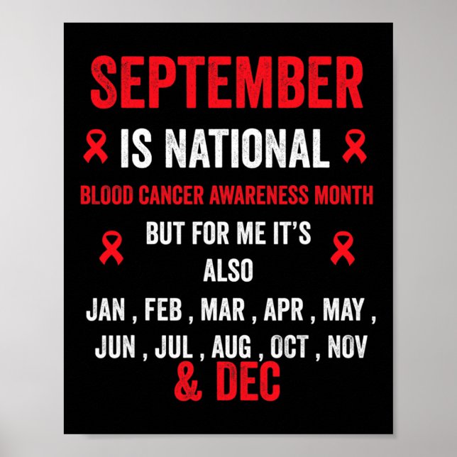Blood Cancer Awareness - Blood Cancer Awareness mo Poster (Front)